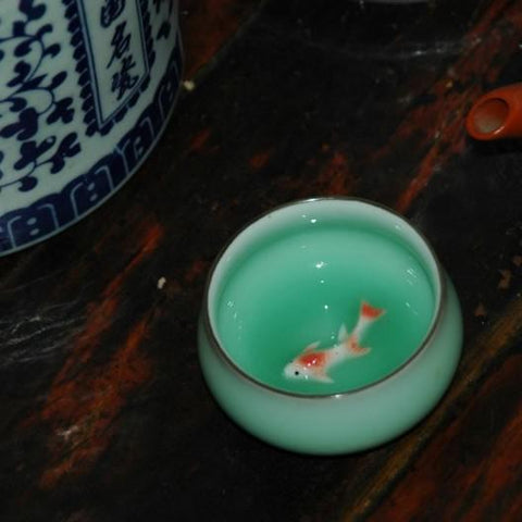 Fish Pond Tea Cup.